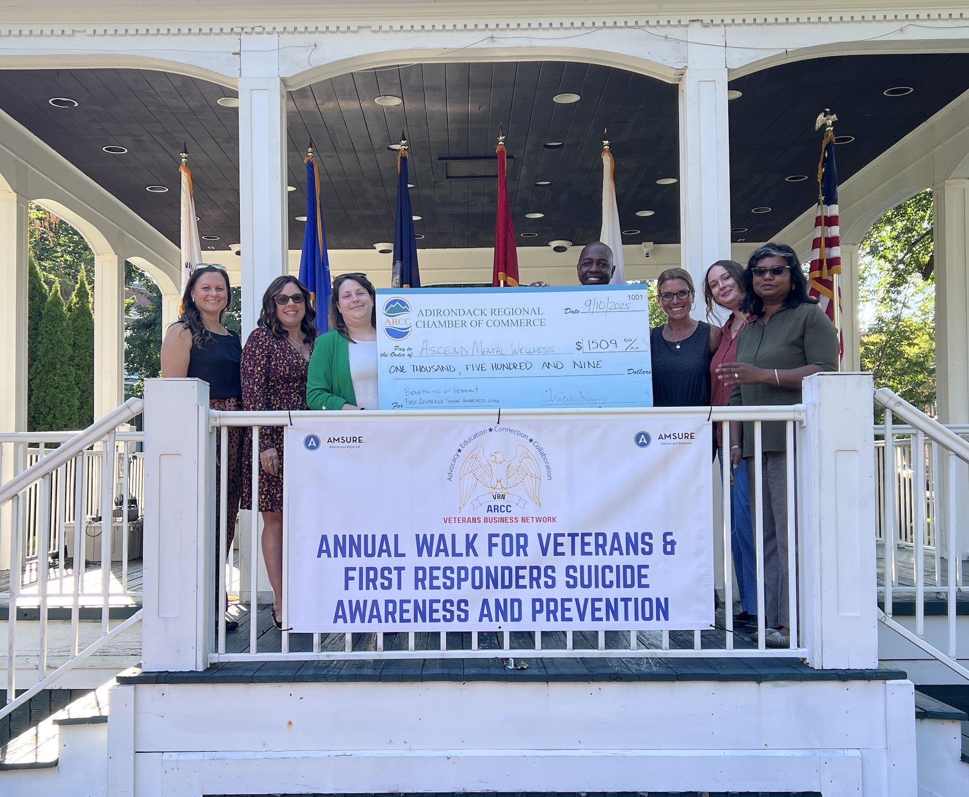 suicide awareness big check