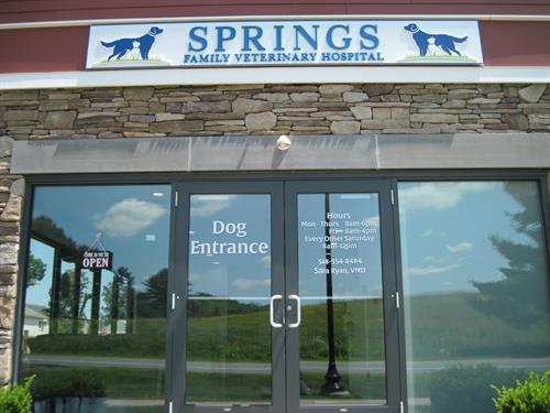 springs vet front