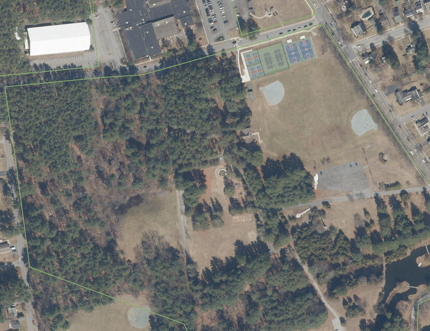 aerial map of crandall park
