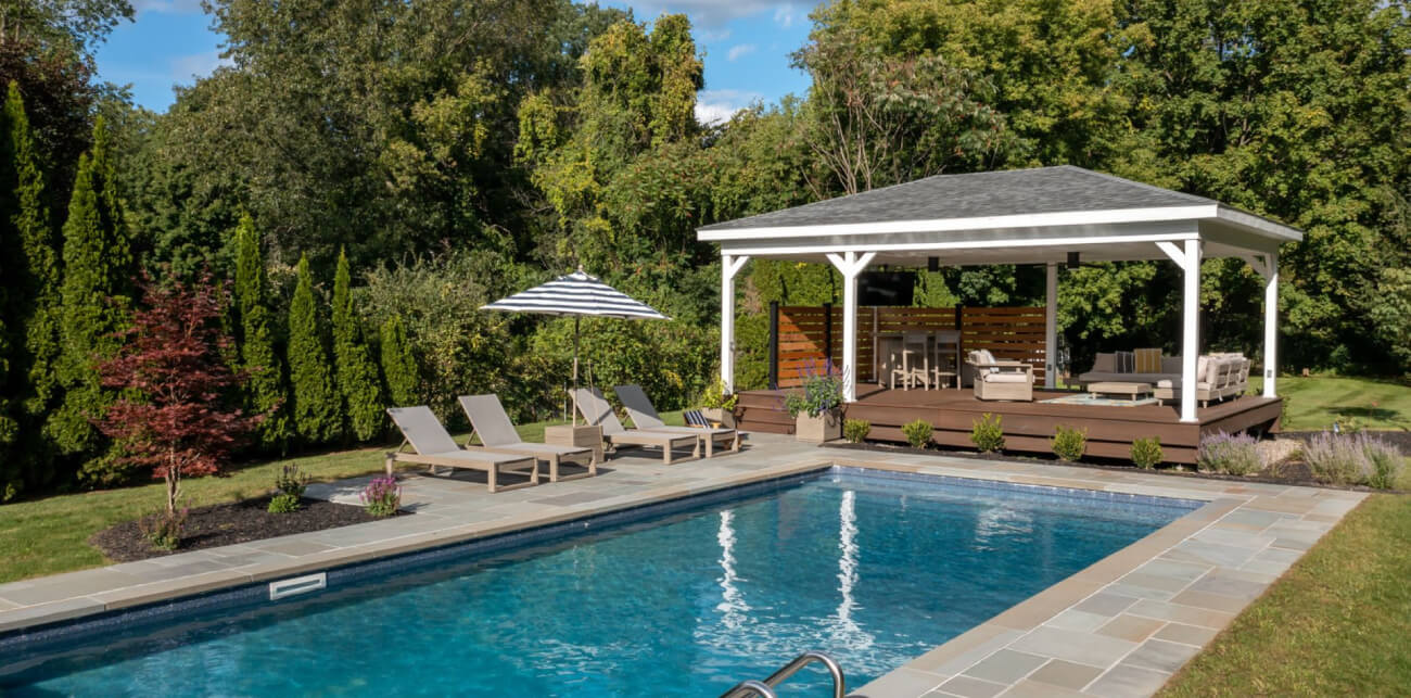 pool with gazebo