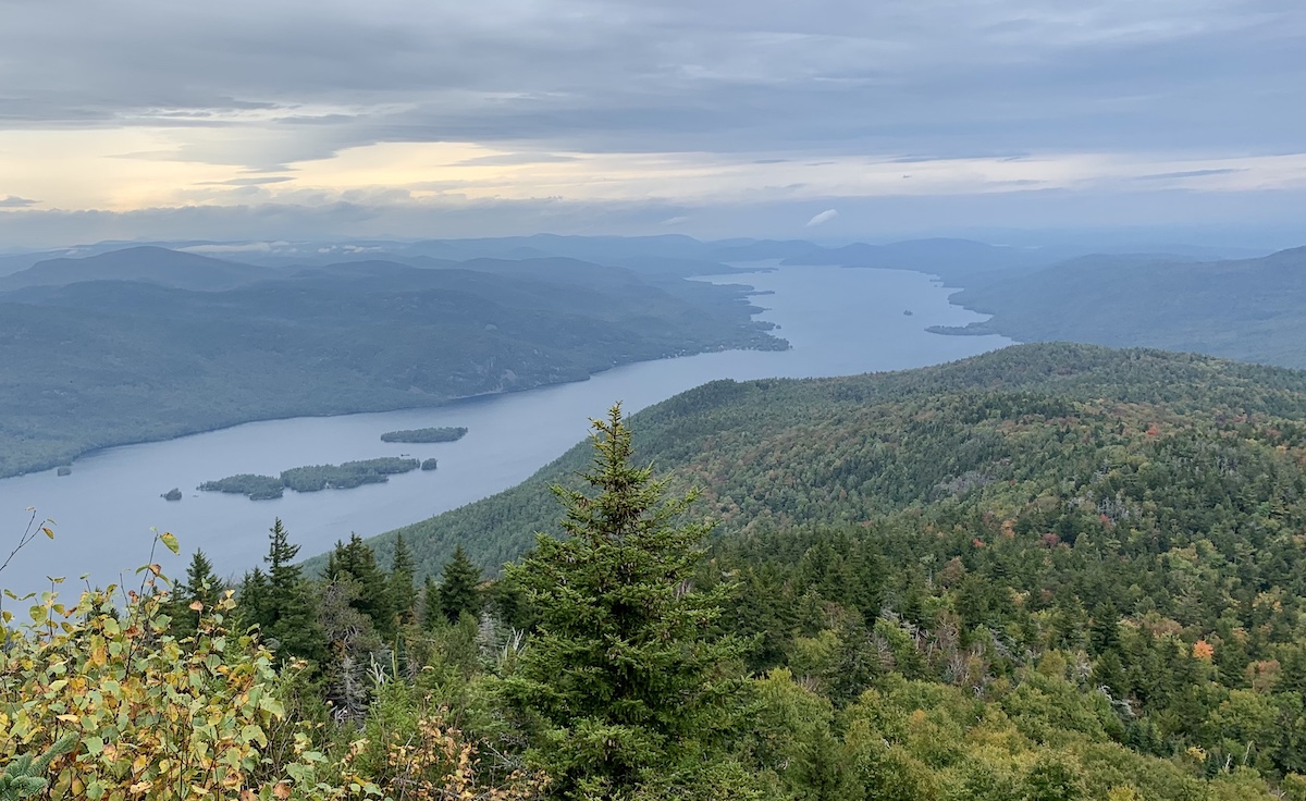 Lake george view from above