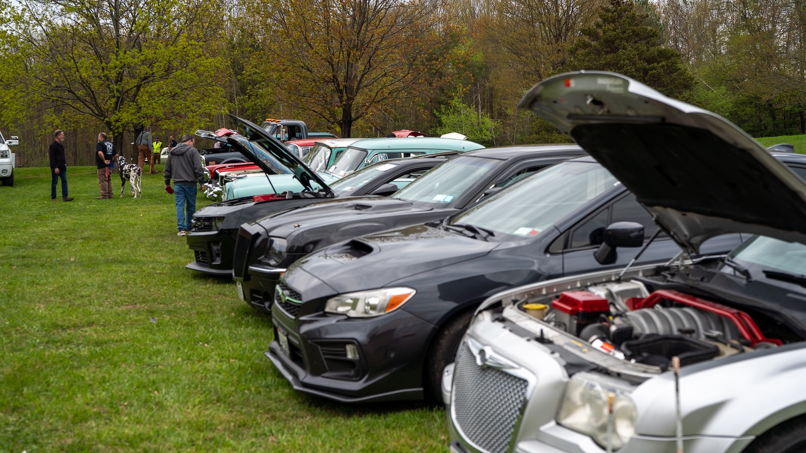 last year at cornells auto show. line of cars