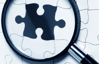 Blank Puzzle, business concept of Solution