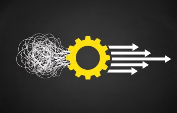 Gear transforming chaos into organized direction and flow