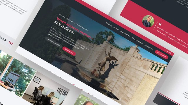faz forensics website mockup