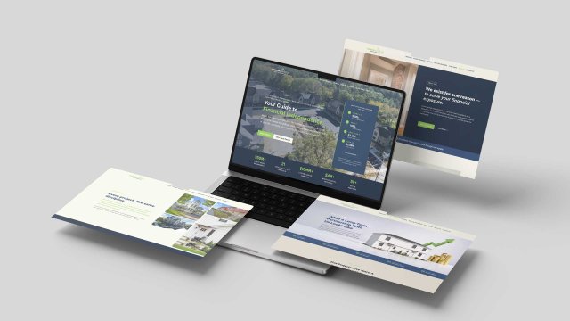 green springs website mockup