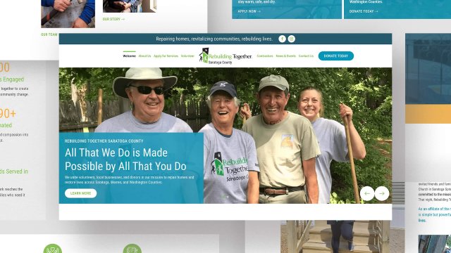 rebuilding together saratoga website mockup