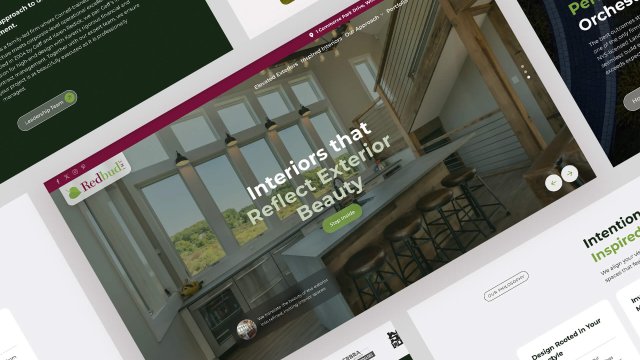 redbud development website mockup